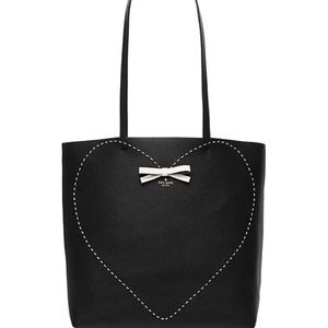 Kate Spade stitch heart leather tote